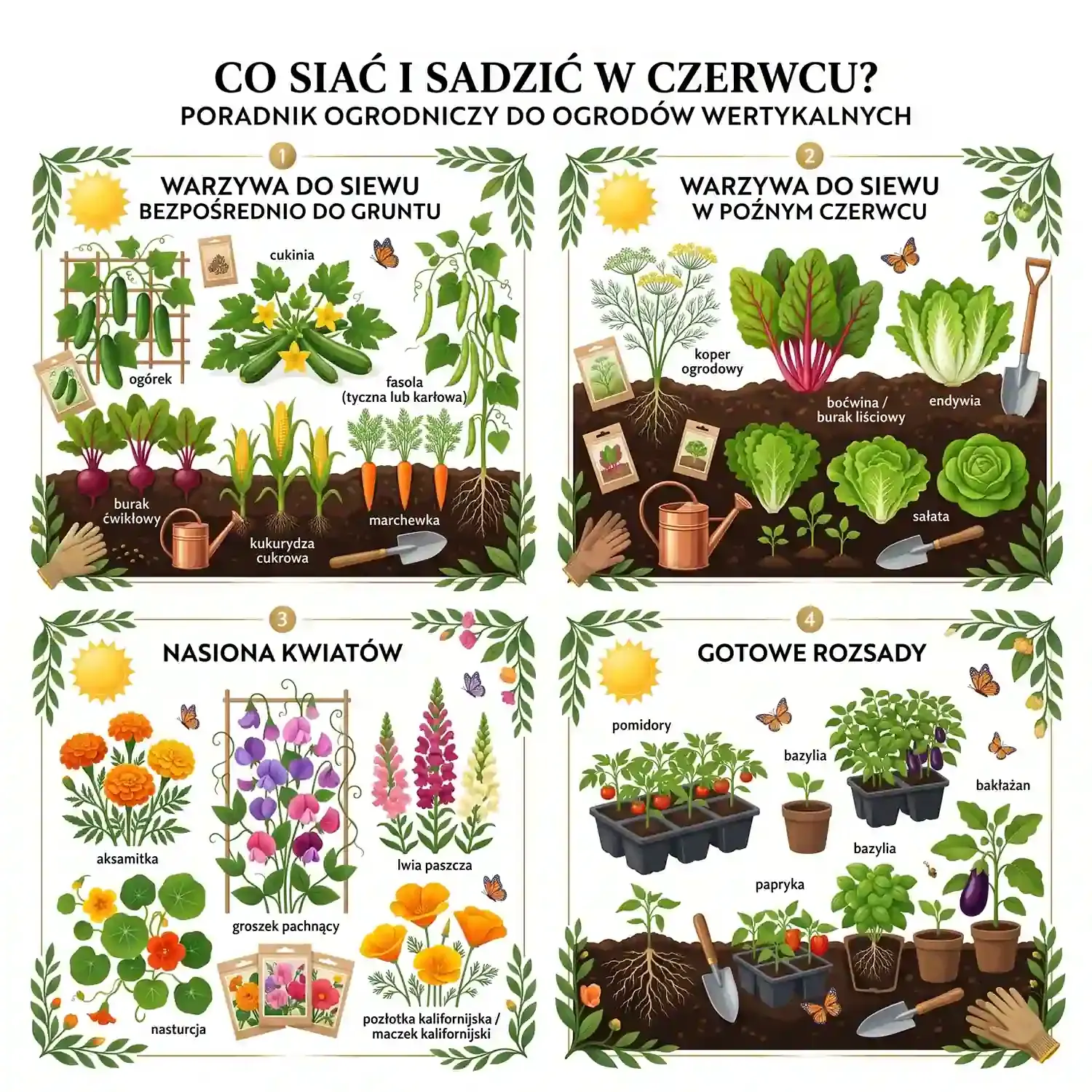 Co siać i sadzić w czerwcu – poradnik ogrodniczy